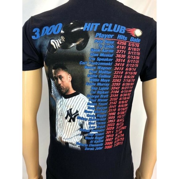 Hanes Men’s Shirt Classic Baseball Blue Crew Neck Short Sleeve Cotton S - Picture 7 of 10